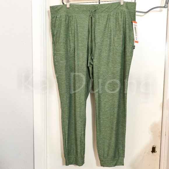 Size S_ XXL Skechers Ladies' Brushed JoggERS GREEN - Picture 4 of 7